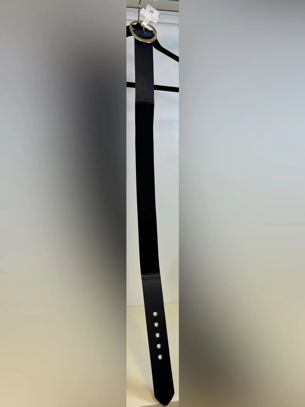 NWT- a new day Black Belt with Gold Ring Buckle - Med